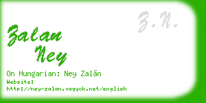 zalan ney business card